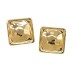 Metal Square Post Earrings For Women