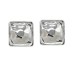Metal Square Post Earrings For Women