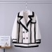 Stripe Spliced Fur Coat Women High Quality Fluffy Sheep Shearing Fashion 