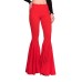 Women High Waist Skinny Flare Pants Slim Fit Stretchy Trousers Yoga Flared Pants Streetwear Lady Bodycon Sexy Bell Bottom Tights