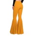 Women High Waist Skinny Flare Pants Slim Fit Stretchy Trousers Yoga Flared Pants Streetwear Lady Bodycon Sexy Bell Bottom Tights