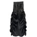 leated Splice Design High Elastic Waist Trousers For Women  New Fashion Wide Leg Casual Pants