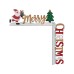 Christmas decorations three-dimensional wooden Christmas letter door frame hanging creative door corner table ornaments