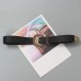 Pu Leather Black Vintage Buckle Casual Wide Belt Personality Women New Fashion Tide All-match Spring Autumn 