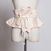 Yellow Irregular Double Layers Bandage Wide Long Belt Personality Women New Fashion Tide All-match Spring