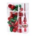 Christmas ornaments 34PCS painted Christmas ball set gift bag mini Christmas tree pendant