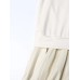 Pleated Minimalist Dresses For Women Round Neck Long Sleeve