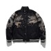 Embroidered trendy casual boys stand collar jacket cotton coat autumn and winter