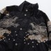 Embroidered trendy casual boys stand collar jacket cotton coat autumn and winter