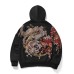Qinglong Golden Chamber National Style Embroidery Men Hooded Cardigan Sweater Jacket National Fashion Women Niche