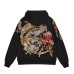 Qinglong Golden Chamber National Style Embroidery Men Hooded Cardigan Sweater Jacket National Fashion Women Niche