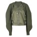Vintage Knitted Spliced Fake Two Pieces Coat Women Patchwork Bomber Jacket Trend Ladies Outerwear Tops winter 