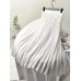 Solid Pleated Skirt High Waist
