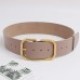 Pu Leather Big Buckle Split Joint Long Wide Belt