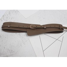 Pu Leather Multicolor Asymmetrical Long Belt