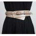 Pu Leather Multicolor Asymmetrical Long Belt
