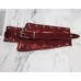 Pu Leather Red Long Irregular Wide Belt