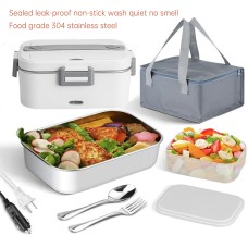New portable household car 110 / 220V 12V/24V rechargeable automatic heated electric lunch box bento food heater container box