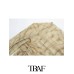 Printed Silk Screen Asymmetric Sleeve Top Long Sleeve Leisure Tops