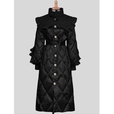 French Solid High Quality Cotton Coat For Women Long Sleeve High Wasit Single Breasted Belt Design Coats 
