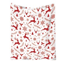 Christmas Flannel Printed Blanket Office Nap Blanket Throw Blanket Air Conditioning Blanket