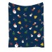 Christmas Flannel Printed Blanket Office Nap Blanket Throw Blanket Air Conditioning Blanket