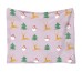 Christmas Flannel Printed Blanket Office Nap Blanket Throw Blanket Air Conditioning Blanket