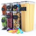 Pack of 7 Food Storage Container Space Saving Plastic Cereal Keeper with Air Tight Lid