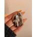 Chic Metal Asymmetry Stud Earrings for Women Lady European American Unique Earrings Retro Jewelry Accessories Gifts 2023