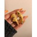 Chic Metal Asymmetry Stud Earrings for Women Lady European American Unique Earrings Retro Jewelry Accessories Gifts 2023