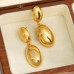 Freetry Fashion Long Waterdrop Earrings for Women 2023 Punk Smooth Gold Silver Color Geometric Hanging Earrings Party Jewelry
