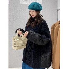 Patchwork Cotton Contrast Color Kitted Pullover Sweaters Turtleneck Long Sleeved Bandage Tops Autumn Winter Clothing