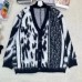 Knitted Sweater Cardigans Women Single Breasted Loose Casual Long Sleeve Striped Vintage Traf Traf Tops Winter
