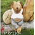 Garden decoration decorations, garden cartoon rabbits, sleeping rabbits