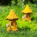 Resin tree house solar decorative light