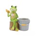 Lovely Frog Decoration Balcony Table Top Courtyard