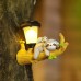 Outdoor solar night light garden squirrel sloth pendant