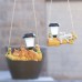 Outdoor solar night light garden squirrel sloth pendant