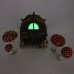 Mushroom Cabin Luminous Resin Crafts Courtyard