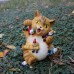 Outdoor courtyard decoration environmentally friendly resin play cat and dwarf decorations