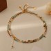 New niche stacked Xiaomi bead colored beaded necklace for women, versatile, fashionable and personalized freshwater pearl neckla