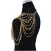 Street photo fashion multi-layer sexy tassel ball shoulder chain body chain cross-border trend personalized clothing accessories