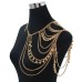 Street photo fashion multi-layer sexy tassel ball shoulder chain body chain cross-border trend personalized clothing accessories
