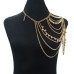 Street photo fashion multi-layer sexy tassel ball shoulder chain body chain cross-border trend personalized clothing accessories