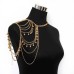 Street photo fashion multi-layer sexy tassel ball shoulder chain body chain cross-border trend personalized clothing accessories
