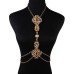 Exaggerated jewelry, fashionable diamond inlay, luxurious body chain, personalized women's jewelry