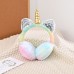 Unicorn Children's Warmth Earmuffs Winter Cold Protection Rabbit like Earmuffs Wearable Retractable Earmuffs