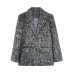 Vintage Woolen Women's Blazer Notched Collar Single Breasted Coat Korean Style Female  Winter New Clothing 
