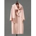 Trendy Wool Coats Women Lapel Long Sleeves Single Button Big Overcoat With Scarf Collar Female Fashion Winter 