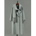Trendy Wool Coats Women Lapel Long Sleeves Single Button Big Overcoat With Scarf Collar Female Fashion Winter 